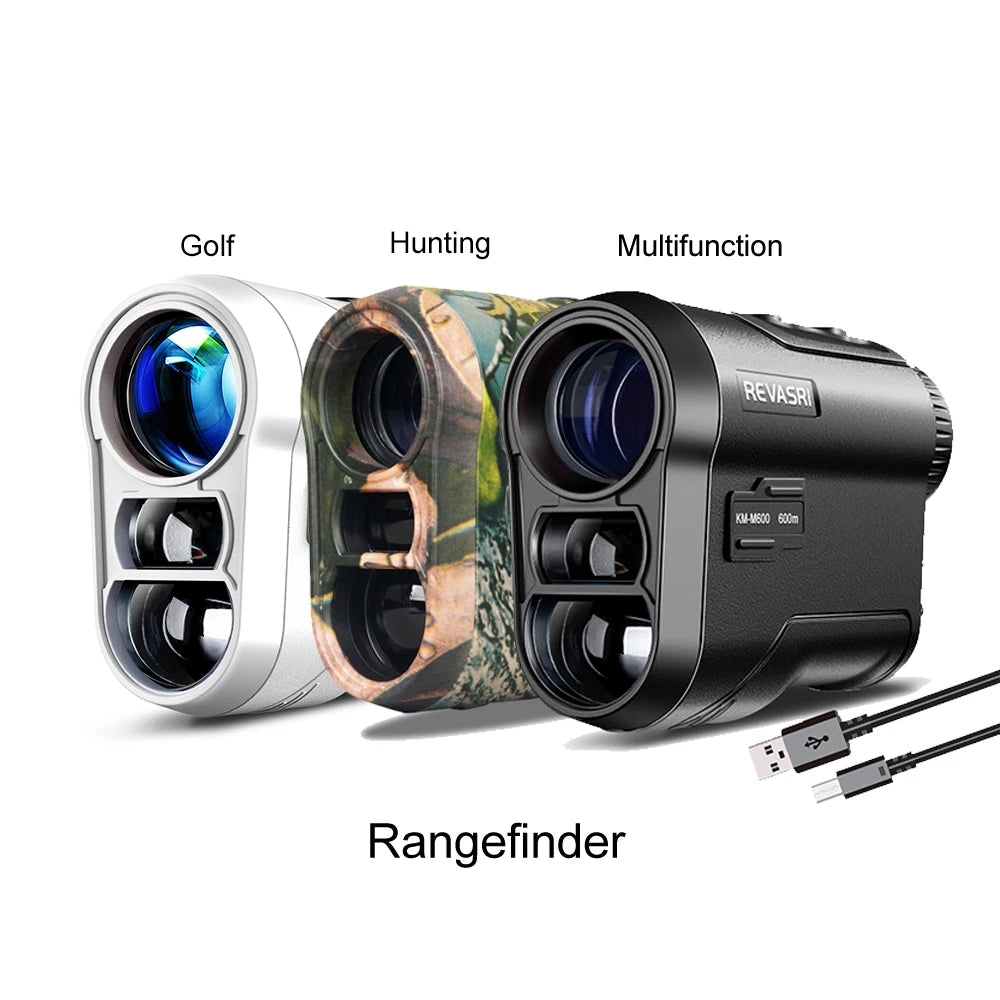 Laser Rangefinder 600M/1000M – Monocular with Flag-Lock & Slope for Golf, Hunting, Construction