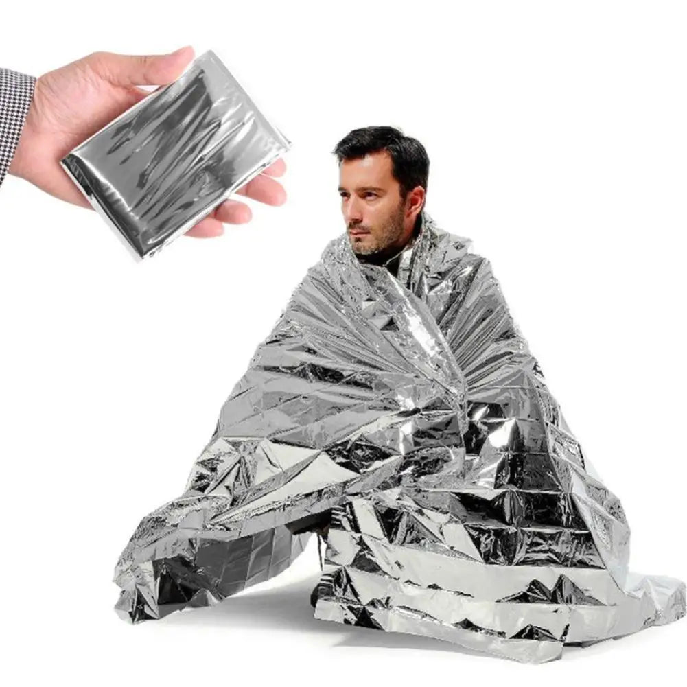 Emergency Foil Thermal Blanket for Survival, First Aid & Outdoor Use
