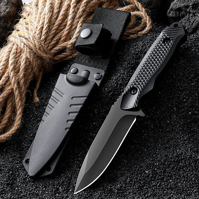 Stainless Steel Pocket Knife, High Hardness Outdoor Sheath Knife, Portable Sheath Hunting Knife