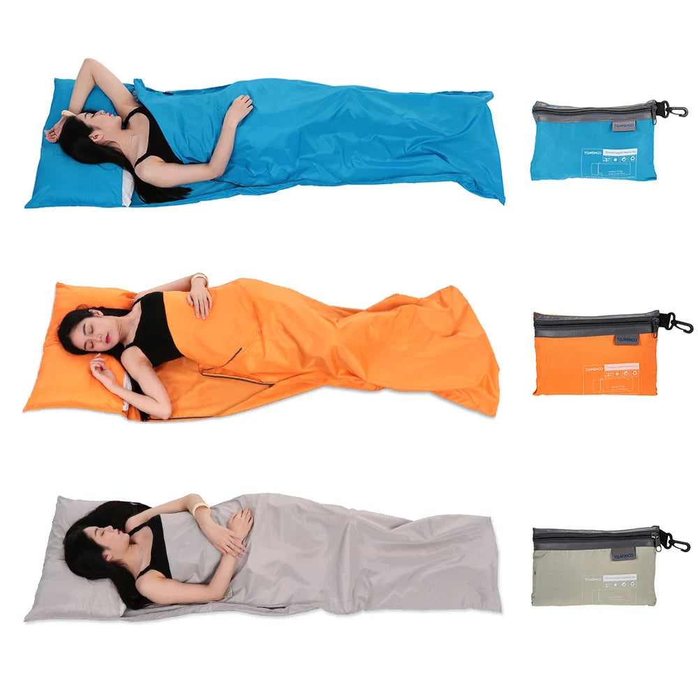 Sleeping Bag Liner Lightweight – Polyester Travel Sheet for Camping & Hotel Use