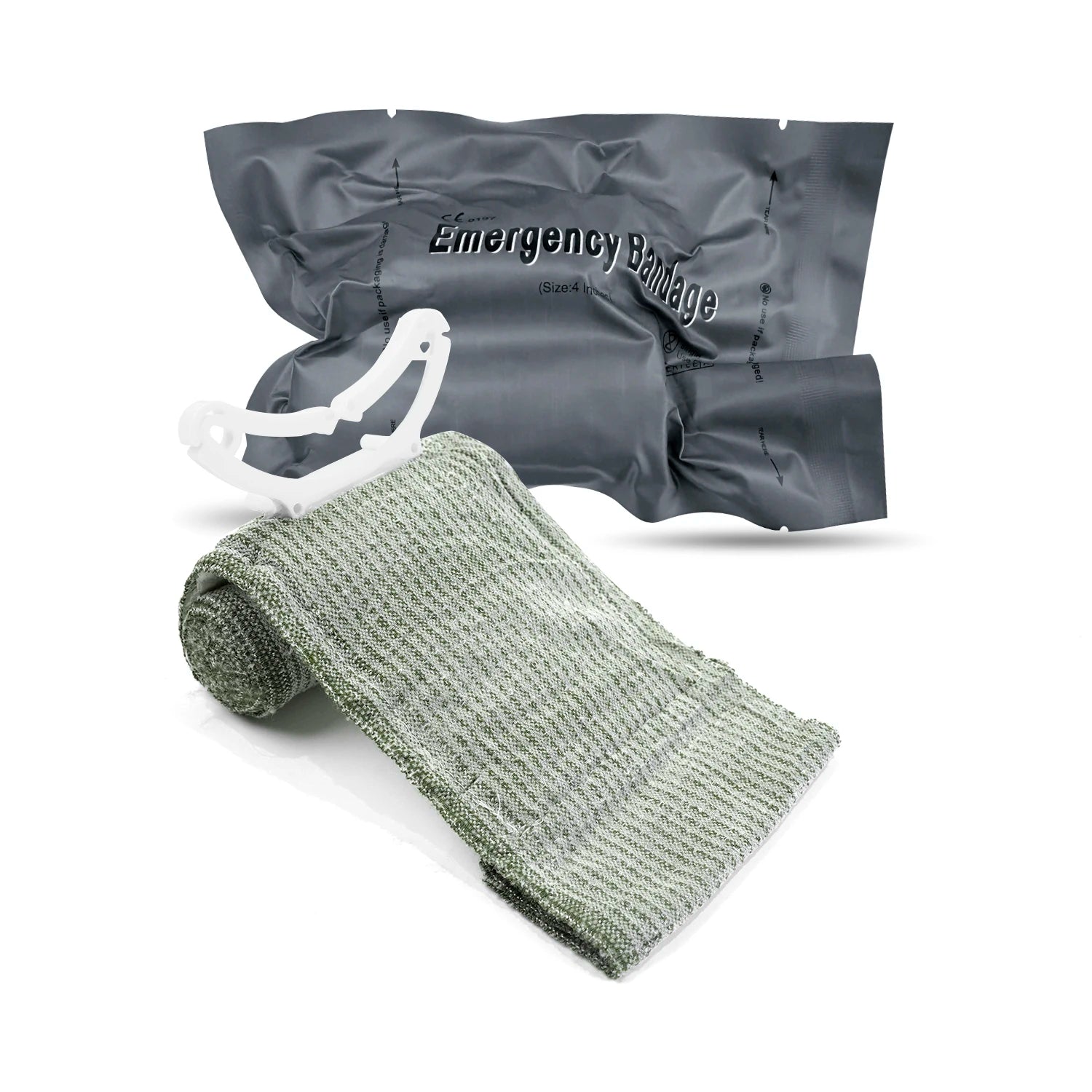 Tactical First Aid Hemostatic Bandage – 4"/6" Trauma Bandage for Outdoor Survival & Emergency Use