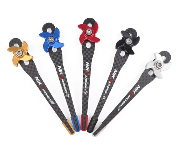 NIKA ARCHERY Recurve Bow Clicker – Adjustable Carbon Clicker for Precision Shooting