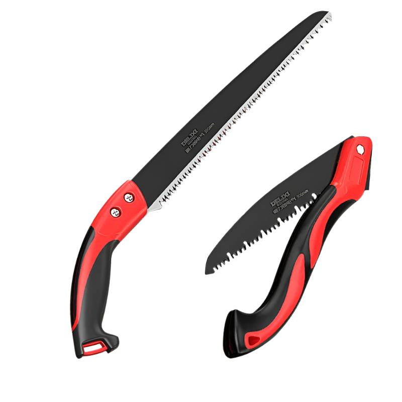 Folding Hand Saw with SK5 Steel Blade for Wood Cutting and Outdoor Use