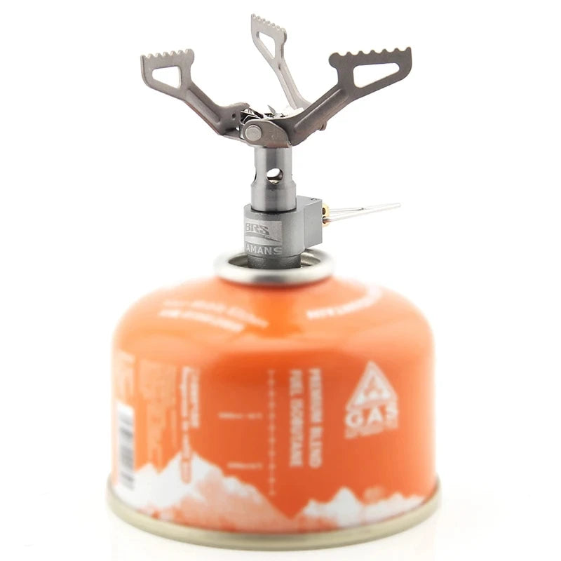 Titanium Ultralight Camping Gas Stove – 25g Mini Outdoor Burner for Hiking & Cooking