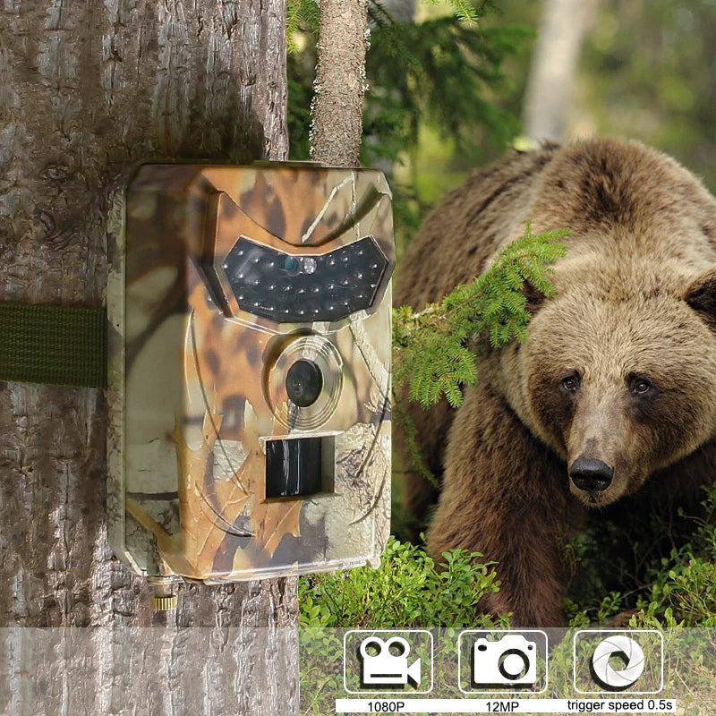 12MP Trail Camera HC100 – Infrared Night Vision & Motion Detection for Wildlife Monitoring