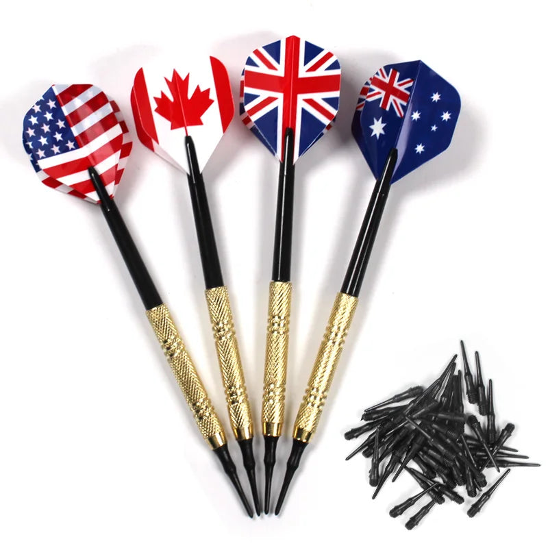12 pcs soft tip darts set – 14g professional darts with replacement tips for electronic boards