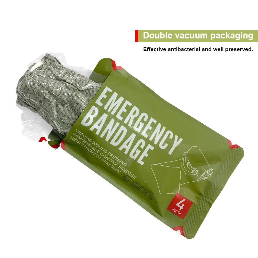 4/6in Israeli Bandage Wound Dressing - Emergency Combat Compression Tactical First Aid