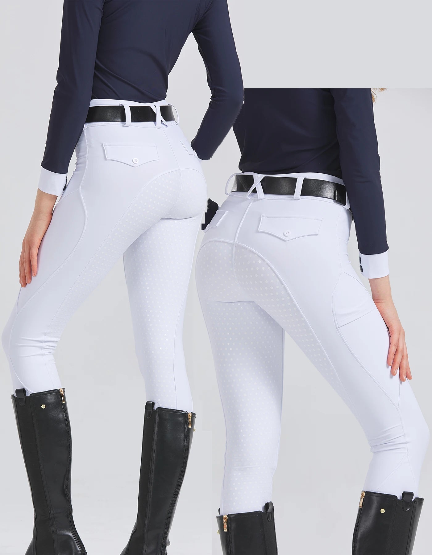 Women's Professional Silicone Grip Riding Pants – Quick-Dry, Tight-Fit Equestrian Sportswear