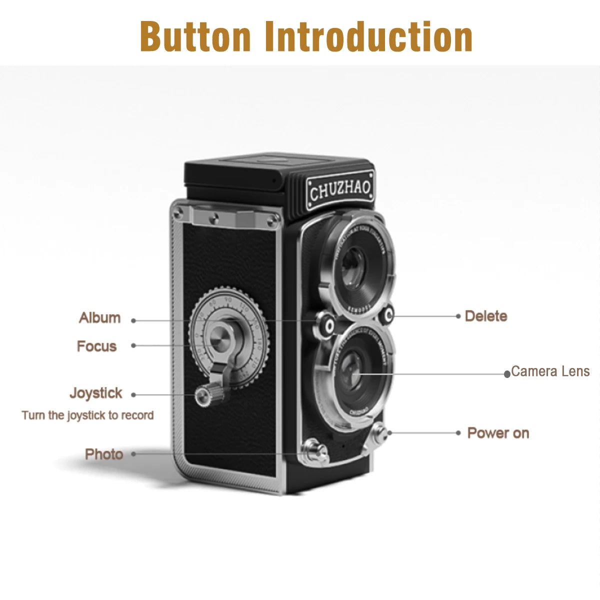 Mini Digital Camera 12MP 1080P HD Retro Style for Vlogging and Everyday Use