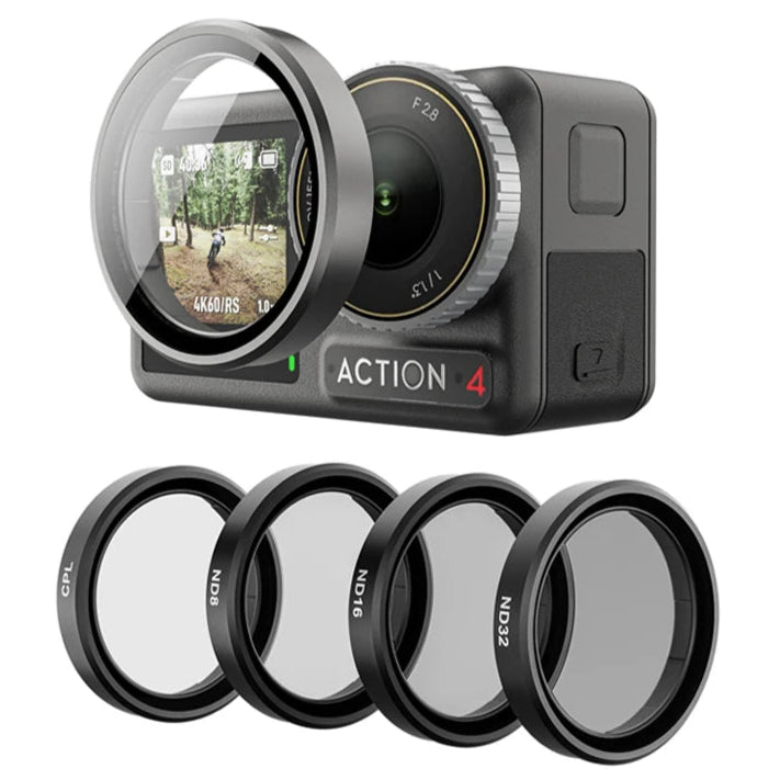 Action Camera Filter Set ND8 ND16 ND32 CPL for DJI OSMO Action 3/4/5Pro