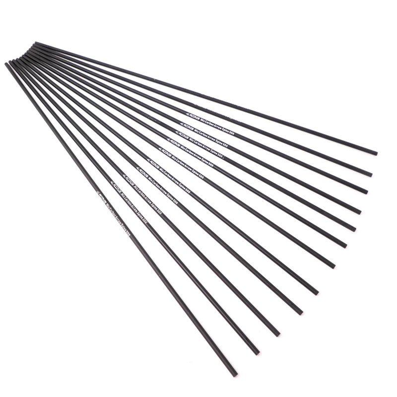 12pcs Mixed Carbon Arrow Shafts, ID 6.2mm Spine 500 for Archery Arrow Tube DIY Hunting Accessories