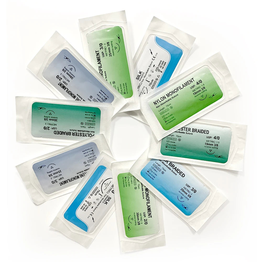 Non-Absorbable Suture Nylon Silk Polypropylene Polyester Monofilament for Teaching Exercises