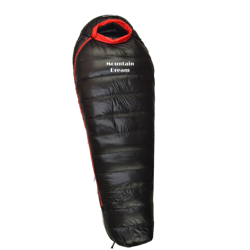 Winter Mummy Goose Down Sleeping Bag for Camping and Cold Weather Trips