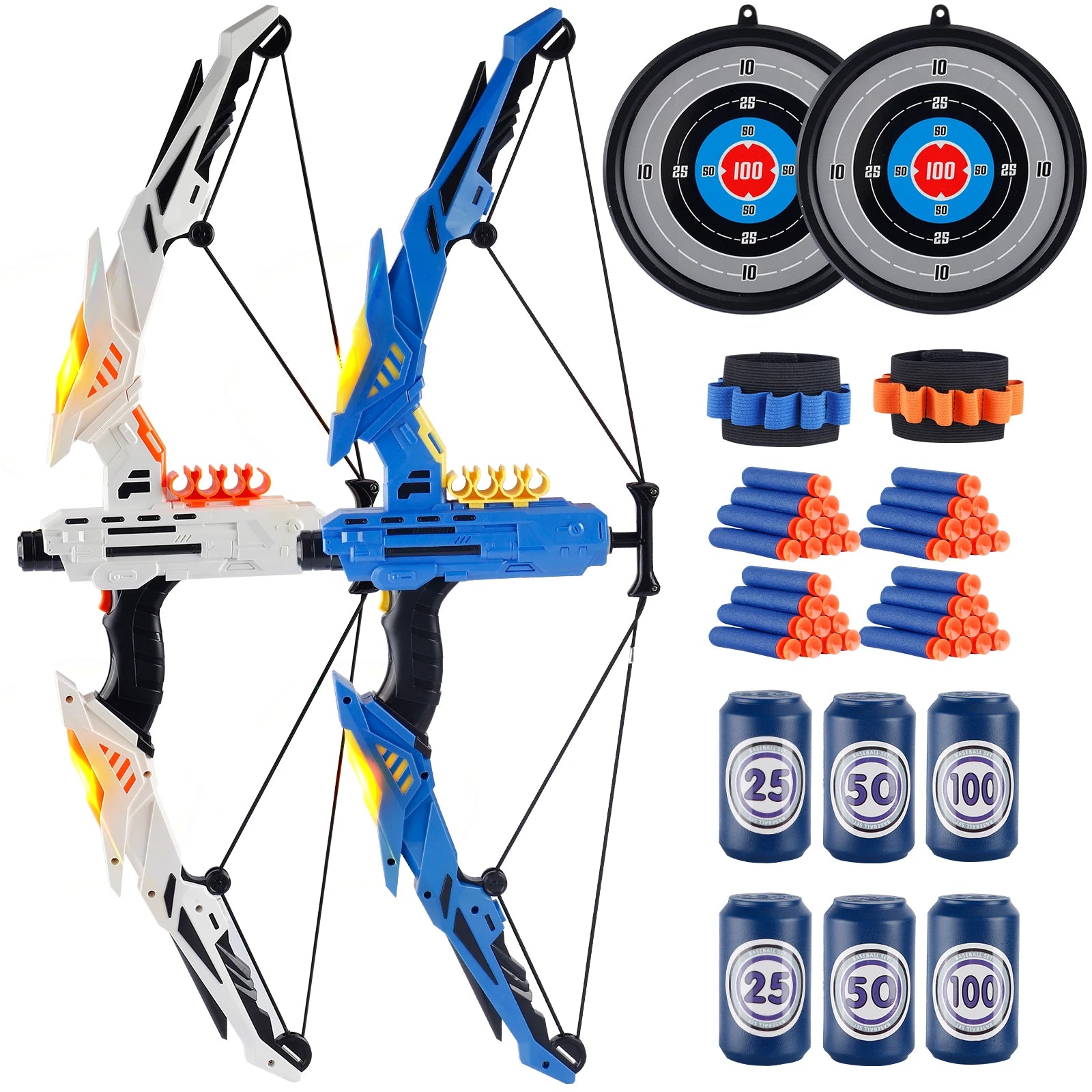 Kids soft dart archery set – light-up toy bow for indoor and outdoor play (ages 3–6)