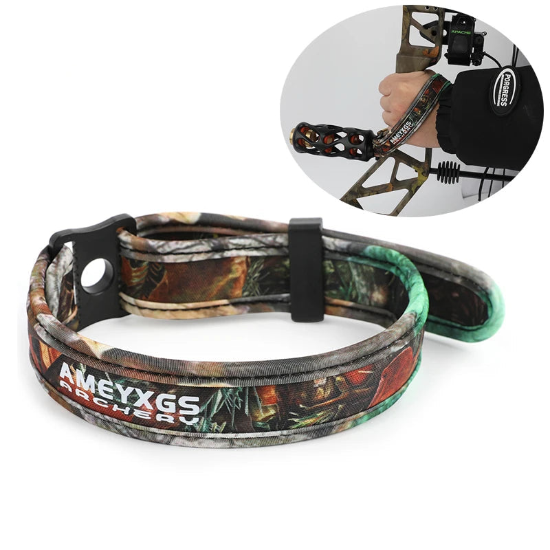 Compound Bow Wrist Sling Adjustable Braided Strap for Archery