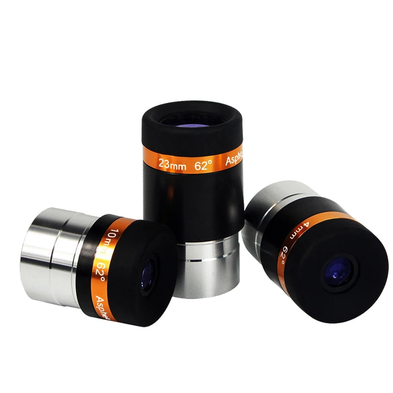 62° Aspheric Wide Angle Eyepiece – Fully Coated HD Optics for 1.25" Telescopes