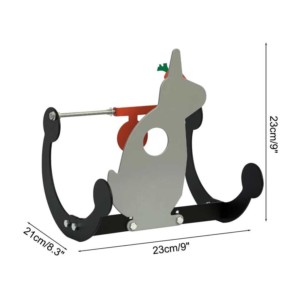 Tactical Self-Resetting Tumbler Target – Carbon Steel Knockdown for Air Guns & Slingshots