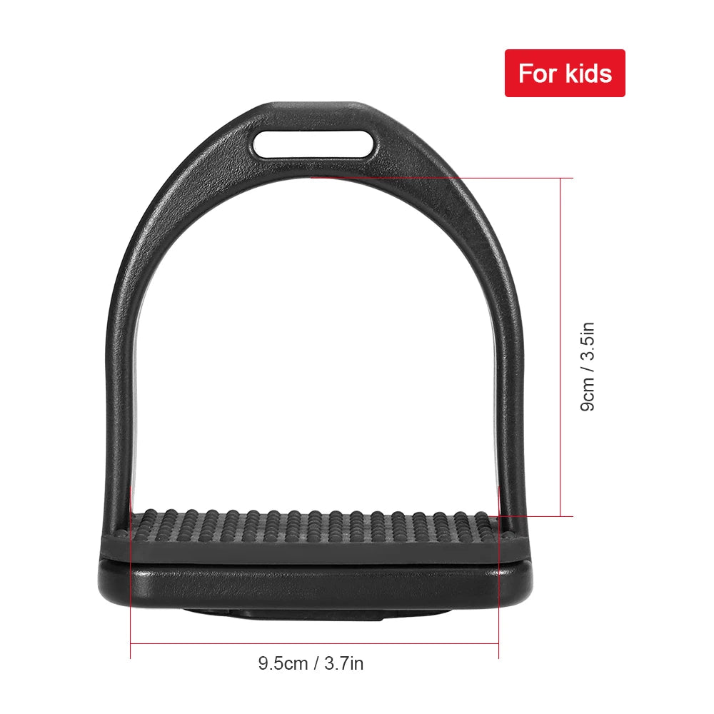 Horse Riding Stirrups – Super Lightweight Anti-Skid Plastic Saddle Pedals for Equestrian Safety