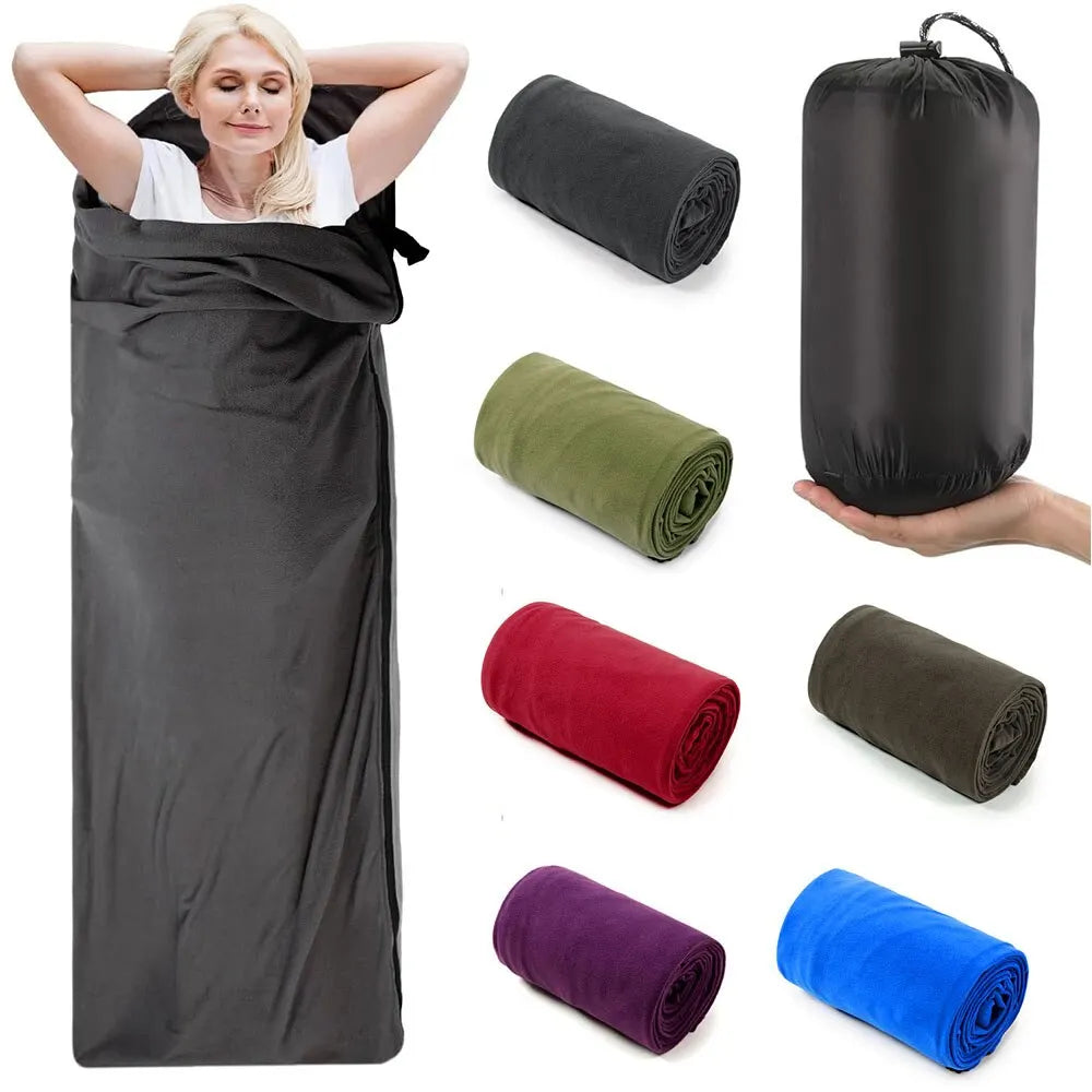 Sleeping Bag Liner Fleece – Ultralight Portable Warm Travel Sheet