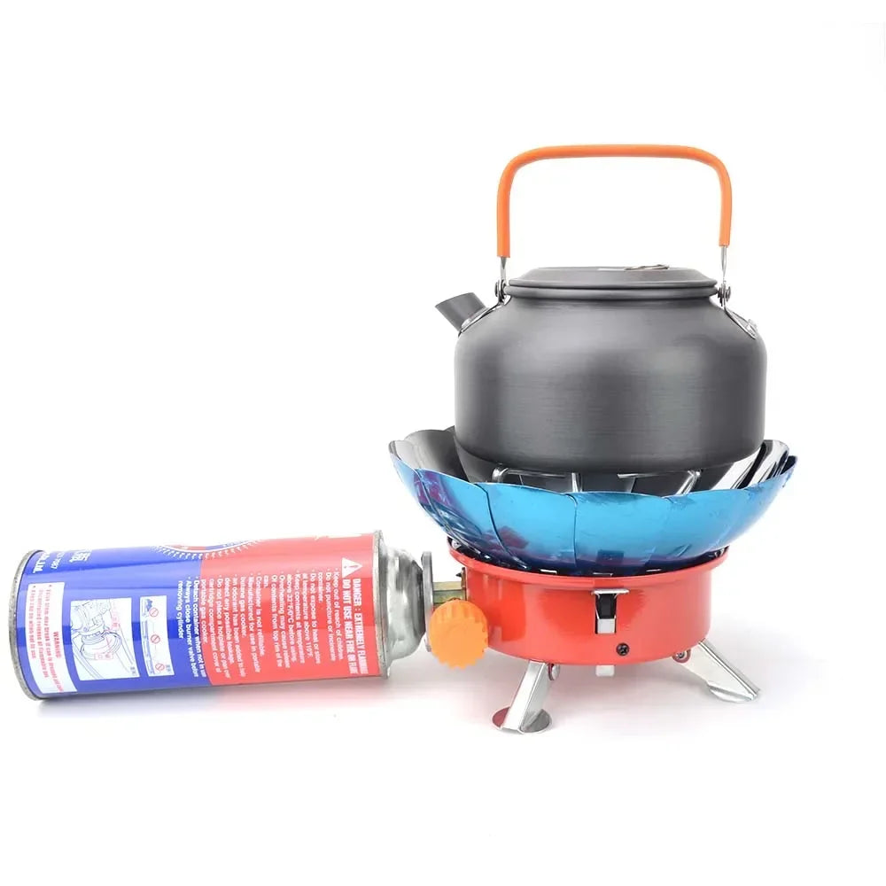 2800W Portable Camping Gas Stove with Windproof Design and Storage Bag