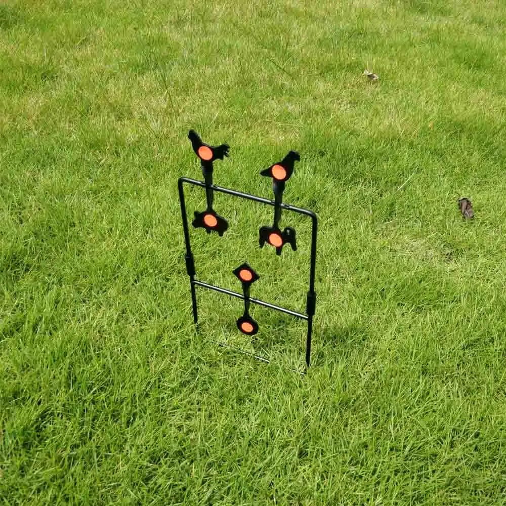 6-Plate Animal Spinner Target – Self-Resetting Metal Target for Air Ri