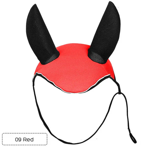 Horse Care Breathable Mesh Horse Ear Cover – Fly Mask Protector for Equestrian Riding