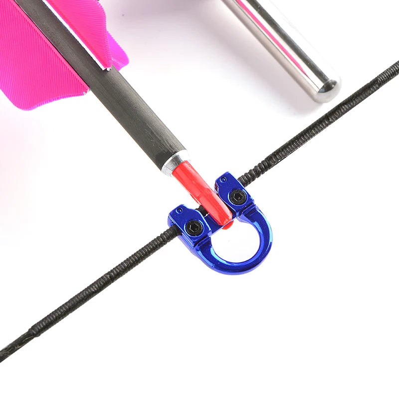 Compound Bow D Loop Release Ring Adjustable Metal Archery Accessory