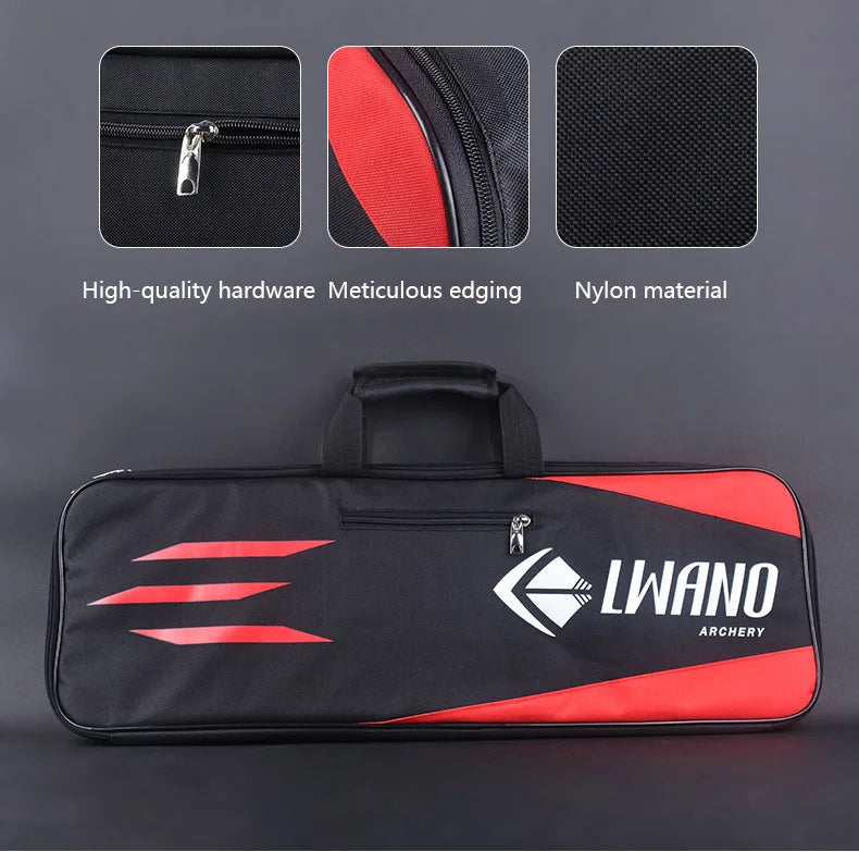 Portable Recurve Bow Bag – Canvas Split Bow Case for Outdoor Archery, 70x24x6cm