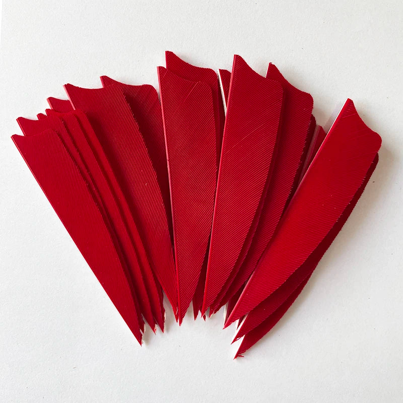 100pcs 3-Inch Shield Cut Turkey Feathers – RW Fletching for Archery & Hunting