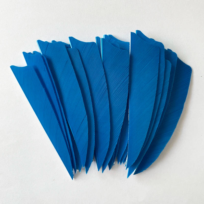 100pcs 3-Inch Shield Cut Turkey Feathers – RW Fletching for Archery & Hunting