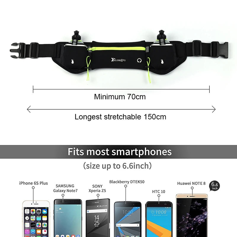 Running Waist Pack with Bottle Holders – Trail & Marathon Fitness Belt