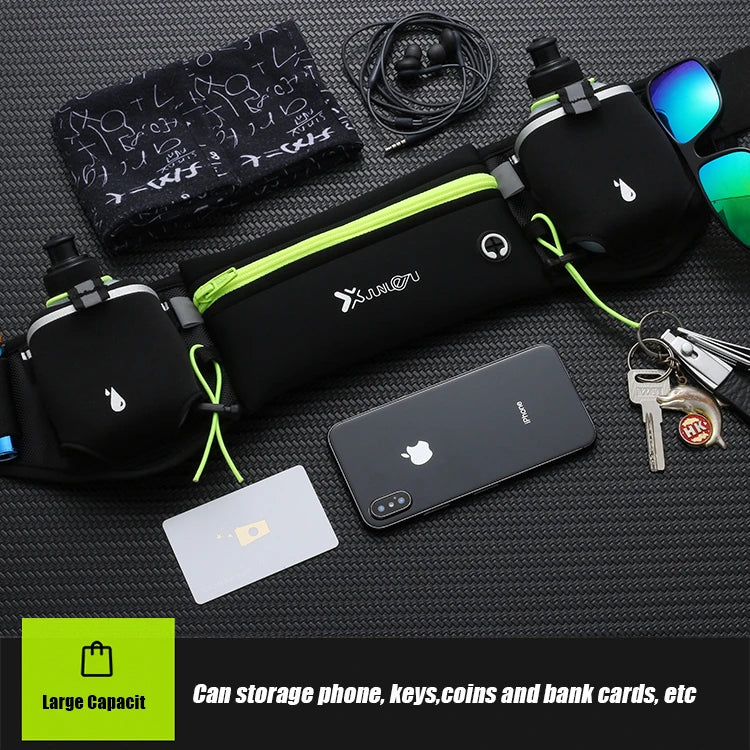 Running Waist Pack with Bottle Holders – Trail & Marathon Fitness Belt