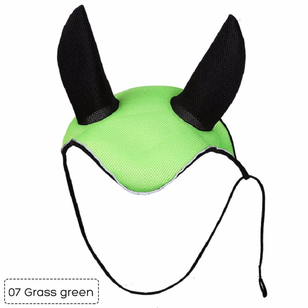 Horse Care Breathable Mesh Horse Ear Cover – Fly Mask Protector for Equestrian Riding