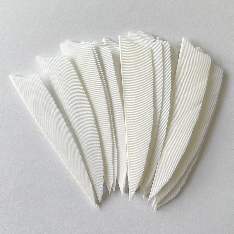 100pcs 3-Inch Shield Cut Turkey Feathers – RW Fletching for Archery & Hunting
