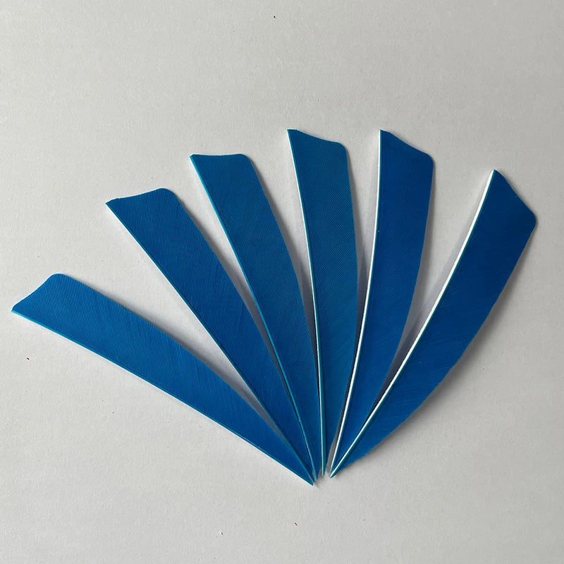 50pcs 4-Inch Turkey Feather Arrow Fletching – RW Shield Cut for Archery