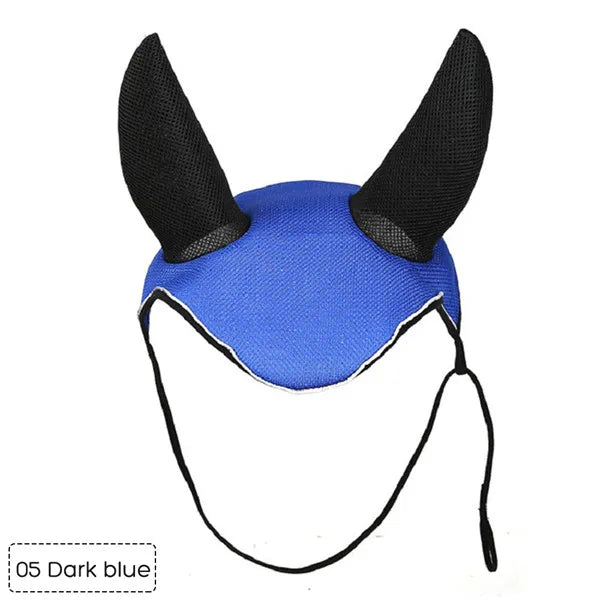 Horse Care Breathable Mesh Horse Ear Cover – Fly Mask Protector for Equestrian Riding