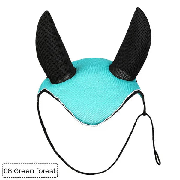 Horse Care Breathable Mesh Horse Ear Cover – Fly Mask Protector for Equestrian Riding