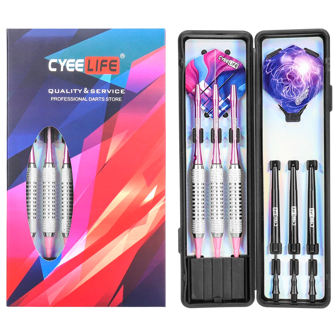 16g/18g Soft Tip Darts Set – Professional Darts with Extra Plastic Tips for Electronic Dartboards