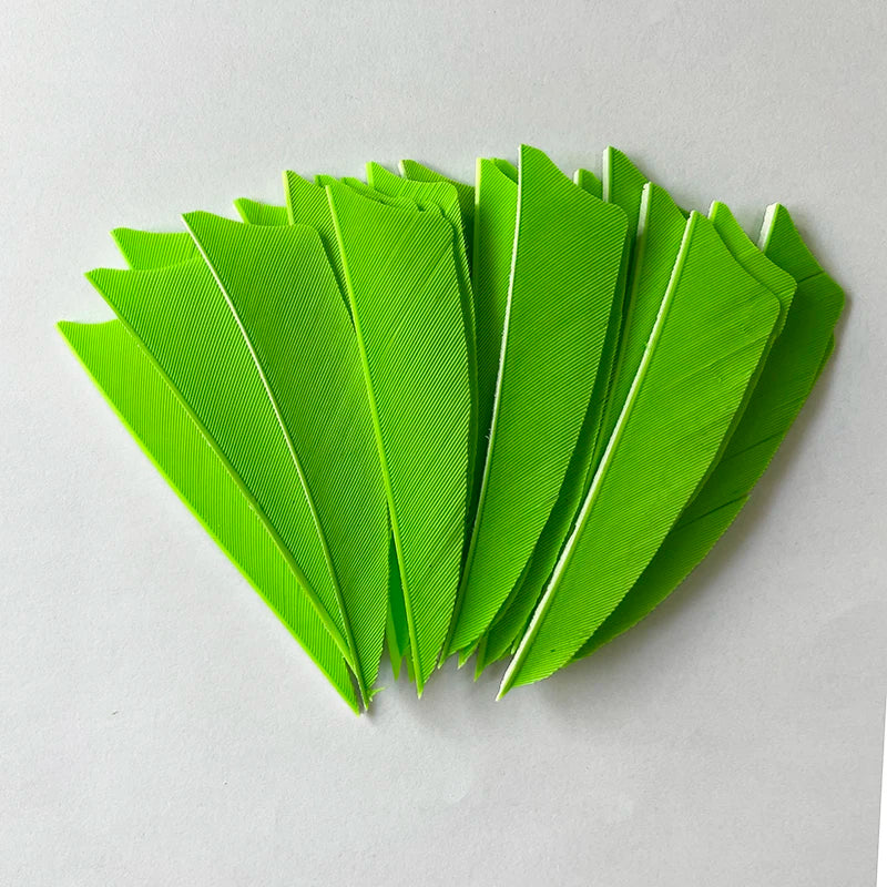 100pcs 3-Inch Shield Cut Turkey Feathers – RW Fletching for Archery & Hunting