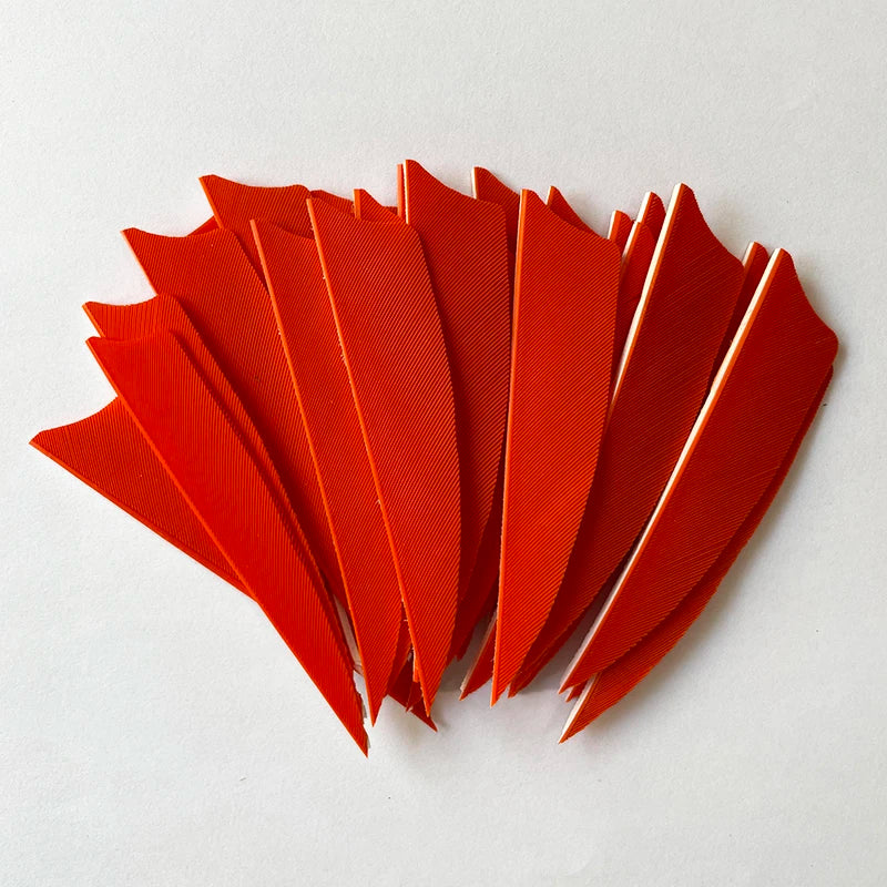 100pcs 3-Inch Shield Cut Turkey Feathers – RW Fletching for Archery & Hunting