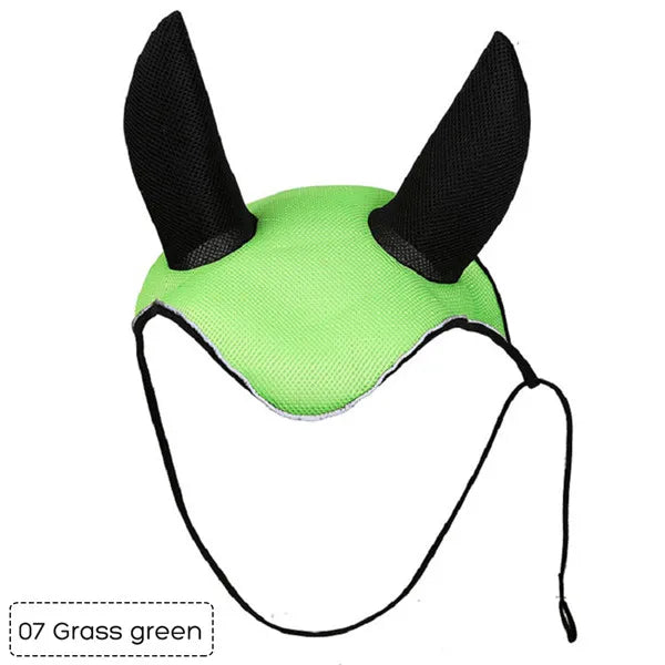 Horse Care Breathable Mesh Horse Ear Cover – Fly Mask Protector for Equestrian Riding