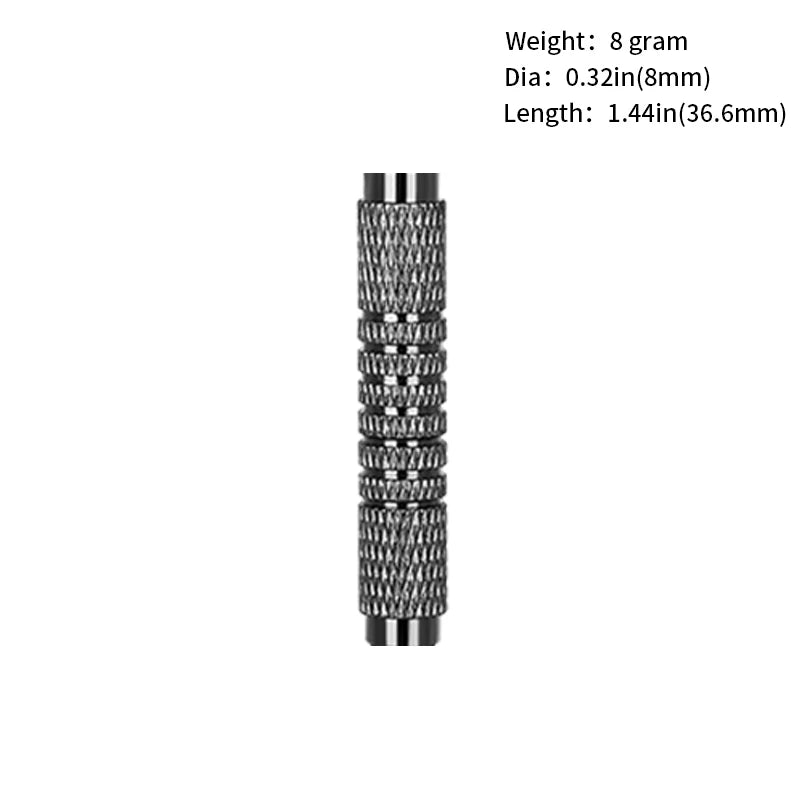 6PCS Copper Dart Barrels Replacement –  with Shafts for Soft & Steel Tip Darts