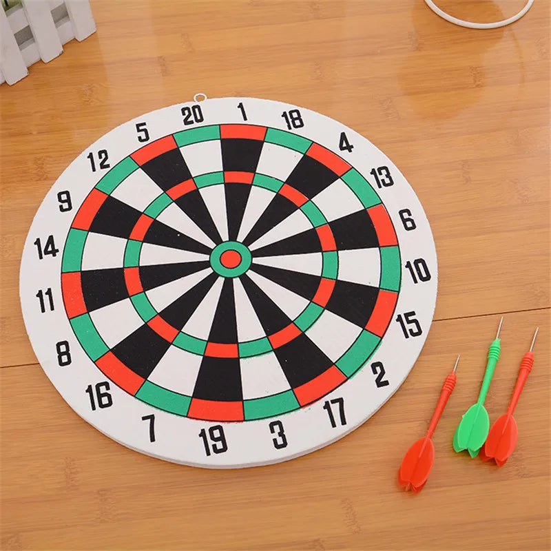 29.5cm Dual-Sided Foam Dartboard Set – Wall-Mounted Toy Darts Game