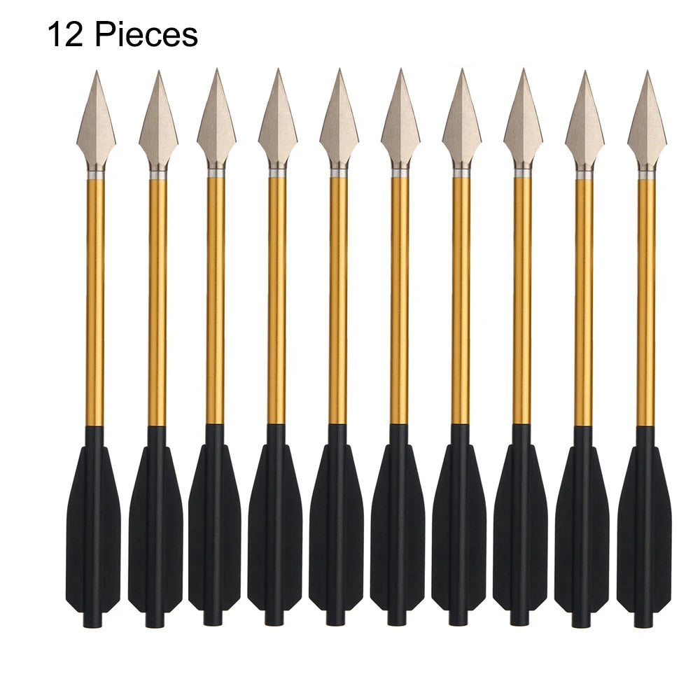 6.7-Inch Aluminum Crossbow Arrows – Mini Bolts with Replaceable Hunting Tips