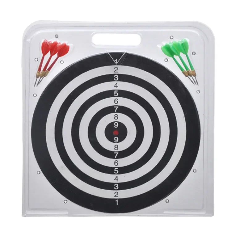 Double-Sided Dart Board Game Set – 12"/15" Professional Leisure Dartboard with Steel Tip Darts