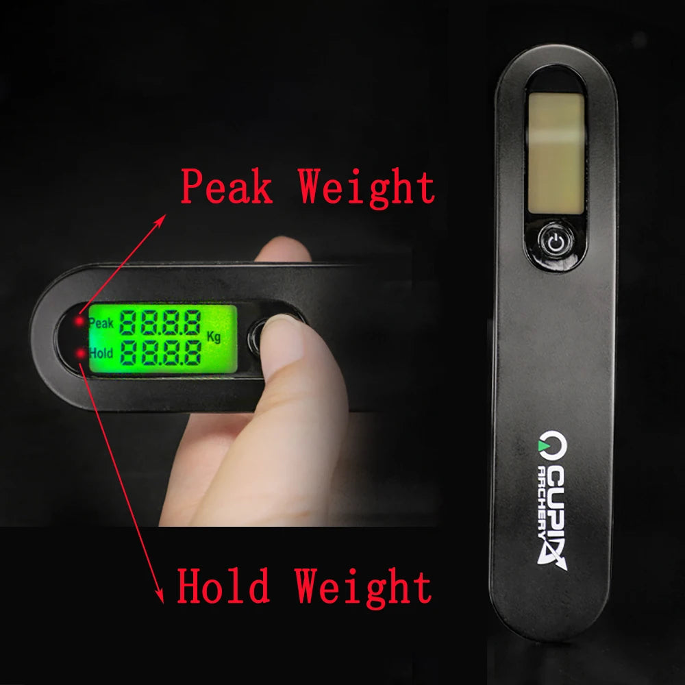 Archery LED Bow Scale 110lbs – Draw Weight Measuring Tool for Compound & Recurve Bows