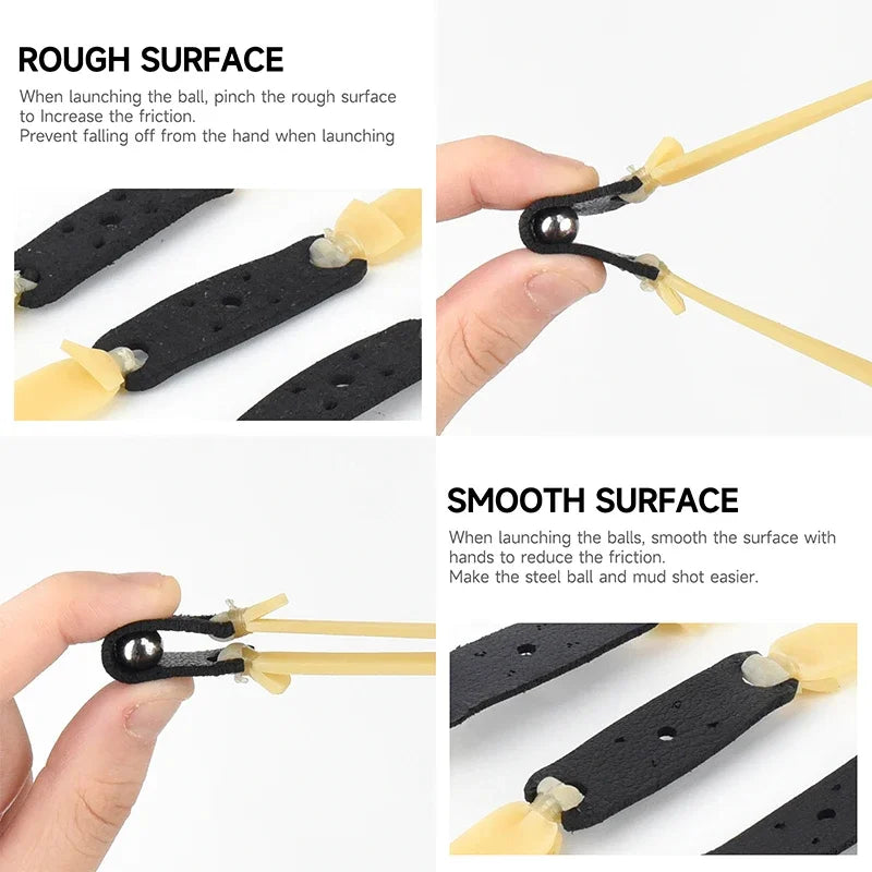 2.0mm Thick High-Elastic Slingshot Rubber Bands – Precision Hunting Latex Bands