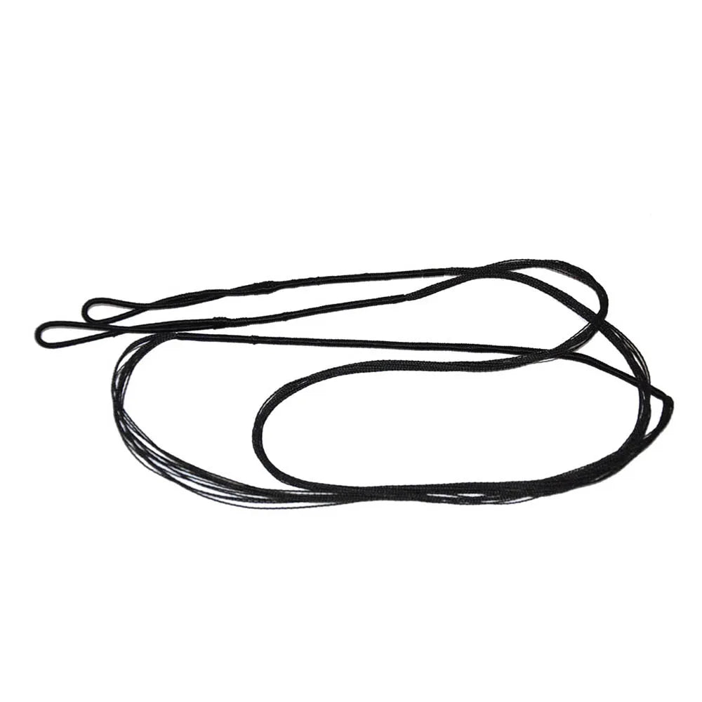 2pcs Durable 44-70" Bow String Replacement – Black Hunting Bow Rope for Traditional & Recurve Bows