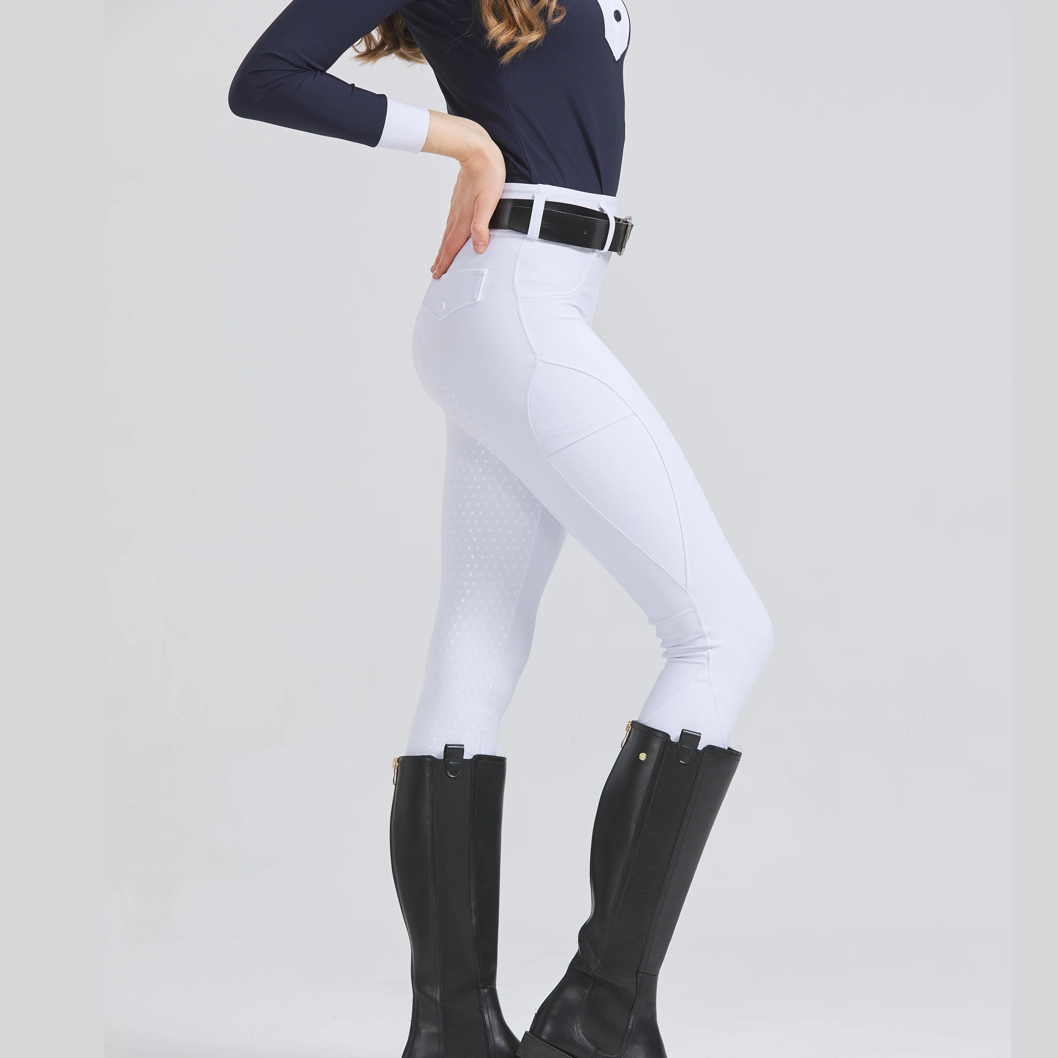Women's Professional Silicone Grip Riding Pants – Quick-Dry, Tight-Fit Equestrian Sportswear
