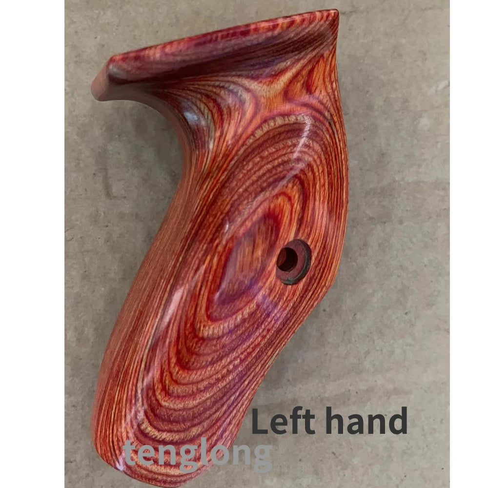 Wooden grip for 17" ILF recurve bow riser – ergonomic handle for left or right hand use